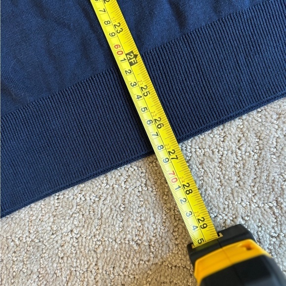 Polo by Ralph Lauren Sweater Vest Slimmer Fit Navy Pima Cotton Men's Size L - Picture 5 of 7